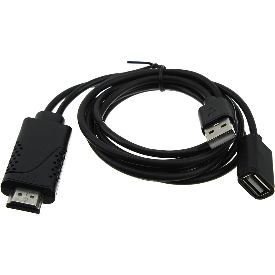 ПереходникHDMI-USB(G)конвертершнур1м,черный