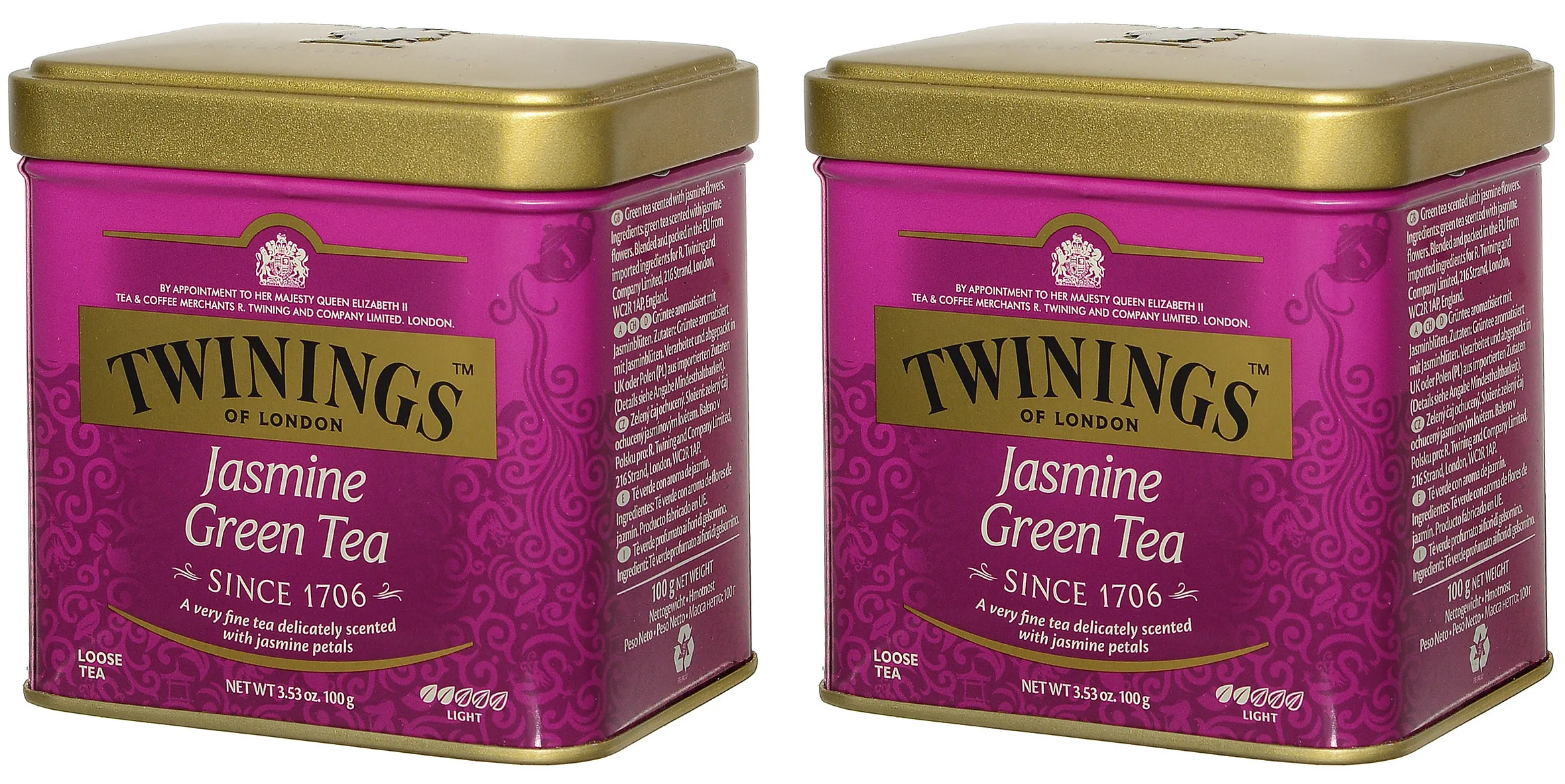 Чай листовой зеленый Twinings Jasmine Tea с жасмином, 100 г,