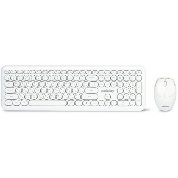 Клавиатура беспроводная SmartBuy 666395AG, белый