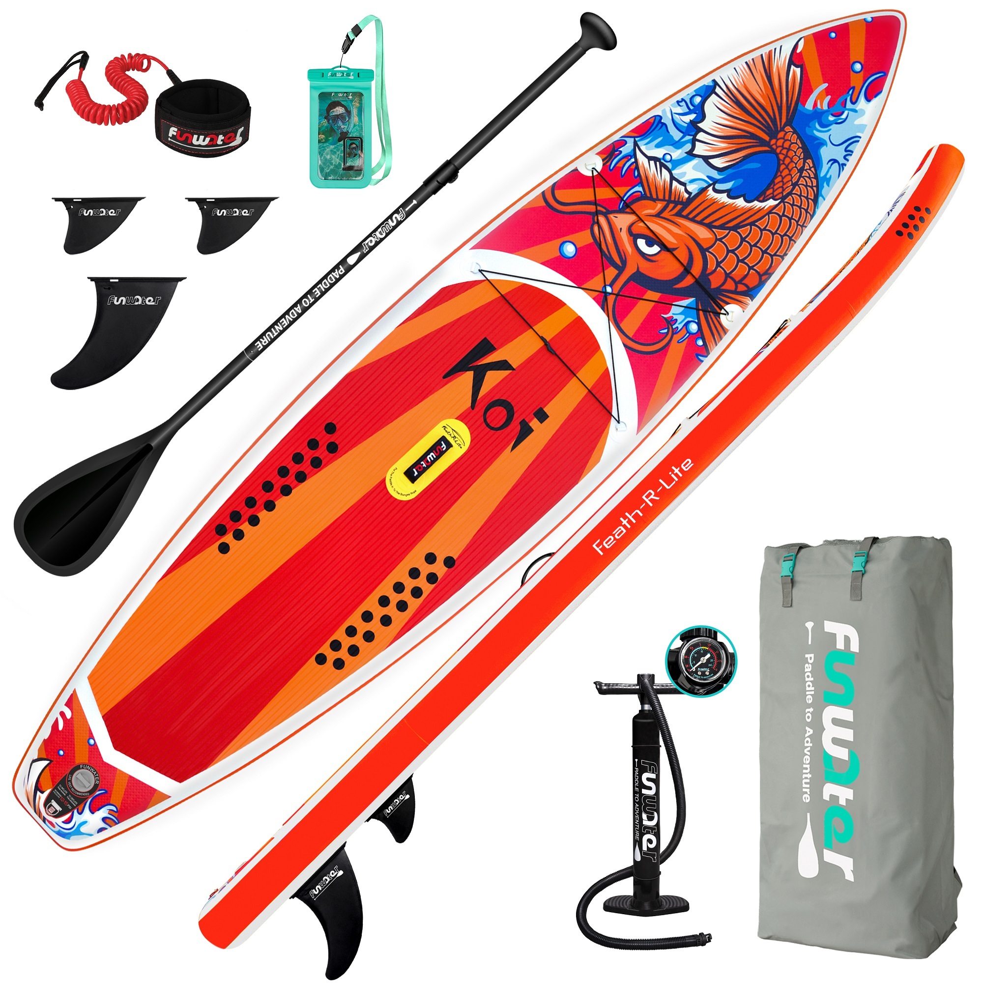 Доска sup Board надувная Koi 350x84x15 см