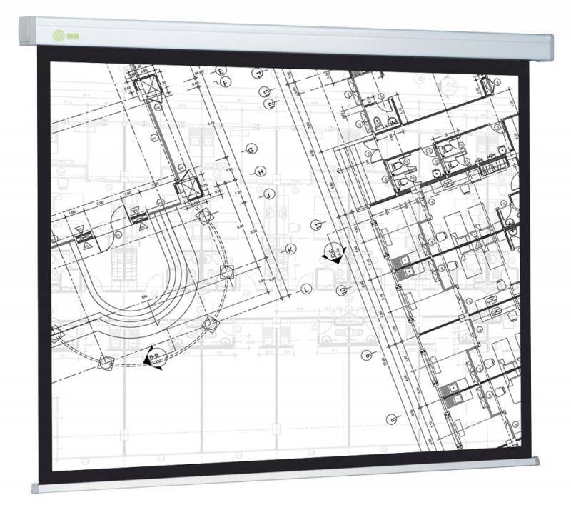 ПроекционныйэкранCACTUSWallscreenCS-PSW-124X221,белый