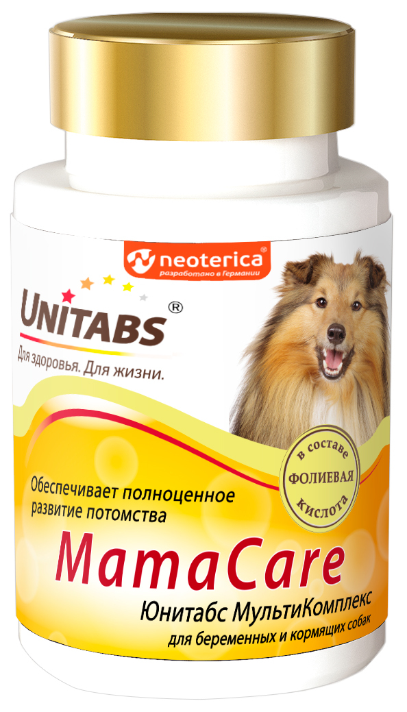 Unitabs (Neoterica) МамаCare витаминно-минеральный комплекс для беременных и кормящих собак, 100 таб.