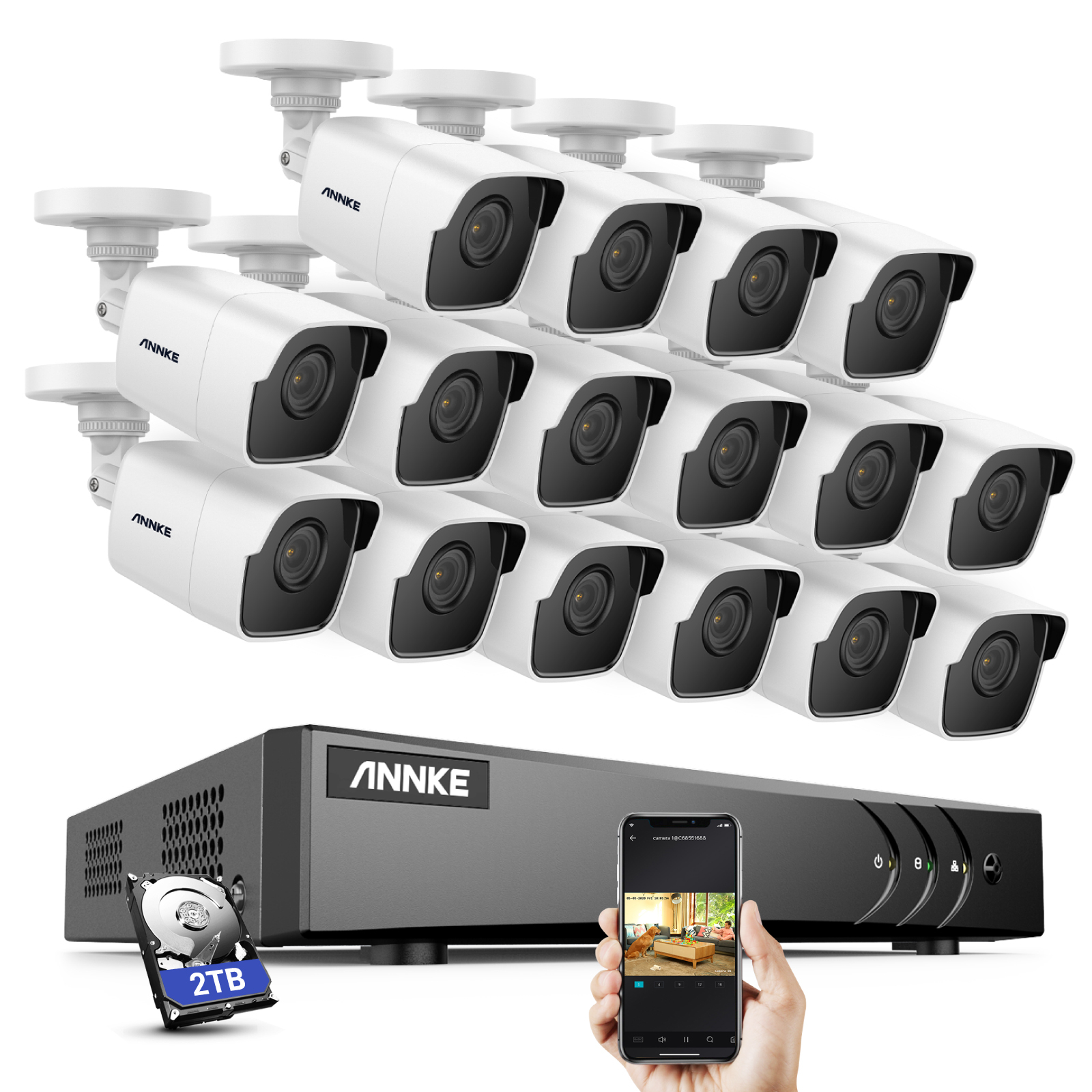 видеонаблюдение на 16 камер