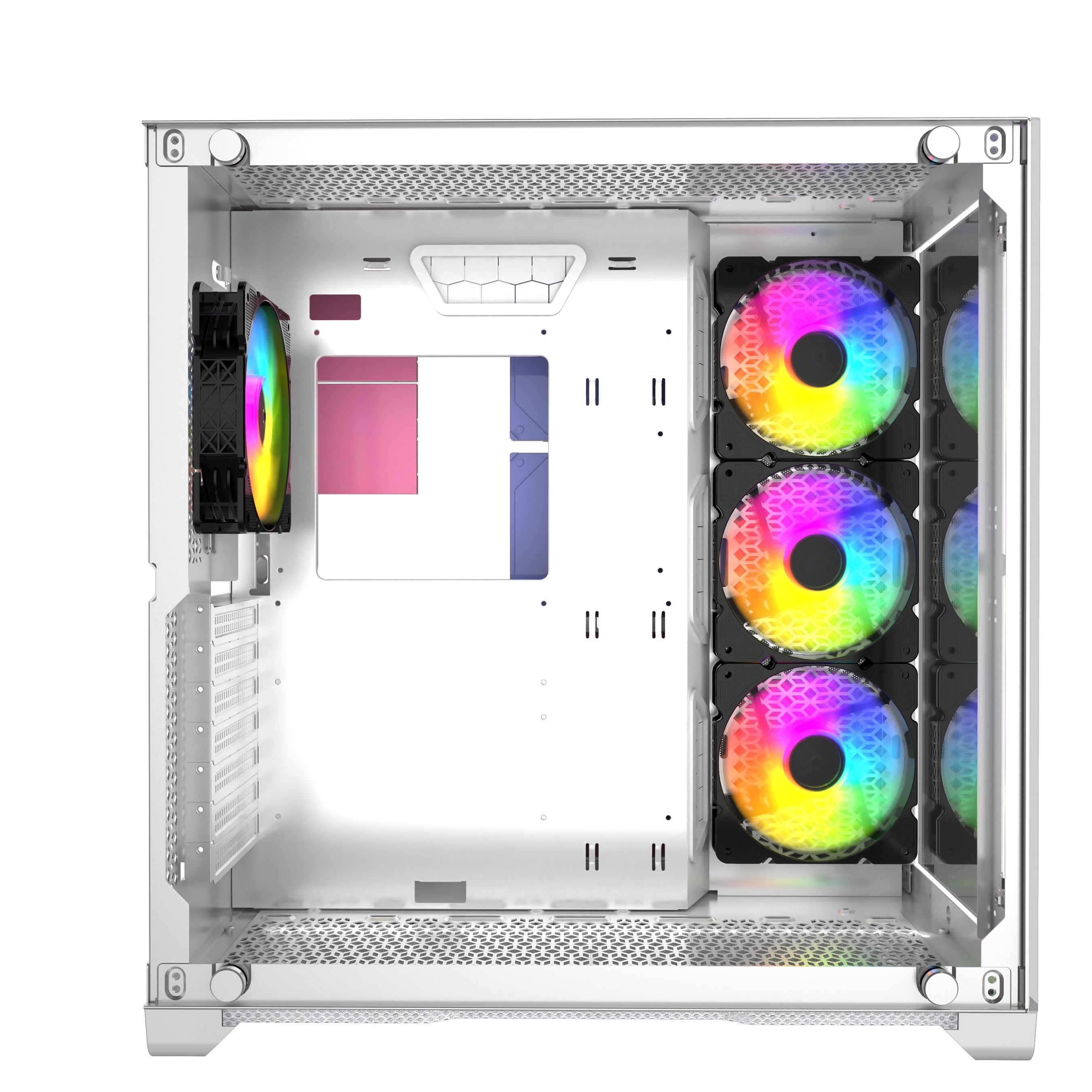 Powercase vision white, tempered glass, 4х 120mm 5-color fan, белый, atx (cvwa-l4). Powercase vision white cvwa. Powercase vision white cvwa. корпус компьютерный powercase vision white (cvwa-l4). Powercase vision white cvwa.