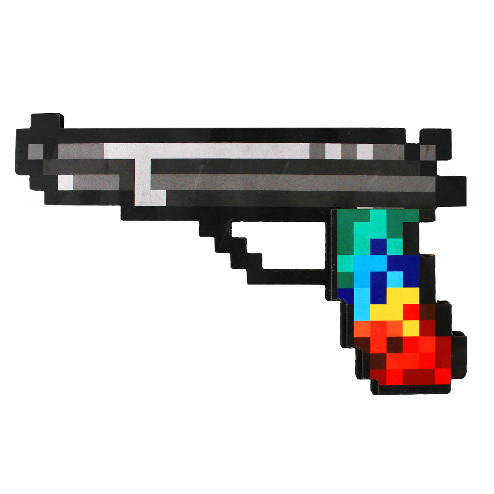 Пистолет пиксель арт