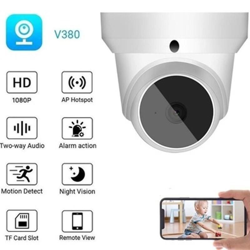 Поворотная Wi-Fi камера с датчиком движения V380 Q1 2MP / wifi ptz ip camera 1080p