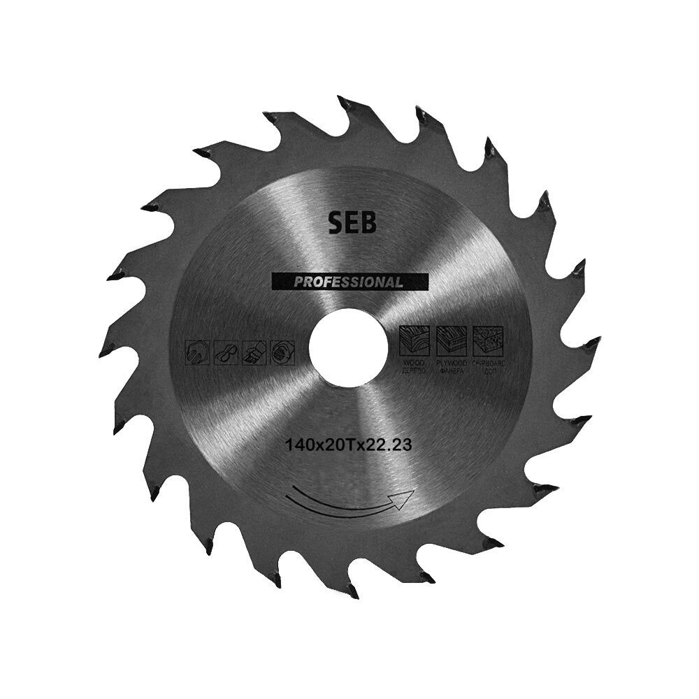 Диск пильный по дереву. Пильный диск профессионал 140*2.2/1.4*20мм, 20 зубьев по дереву 