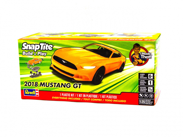 Сборная модель Revell 11996RE Автомобиль 2018 Mustang GT Масштаб 1/25