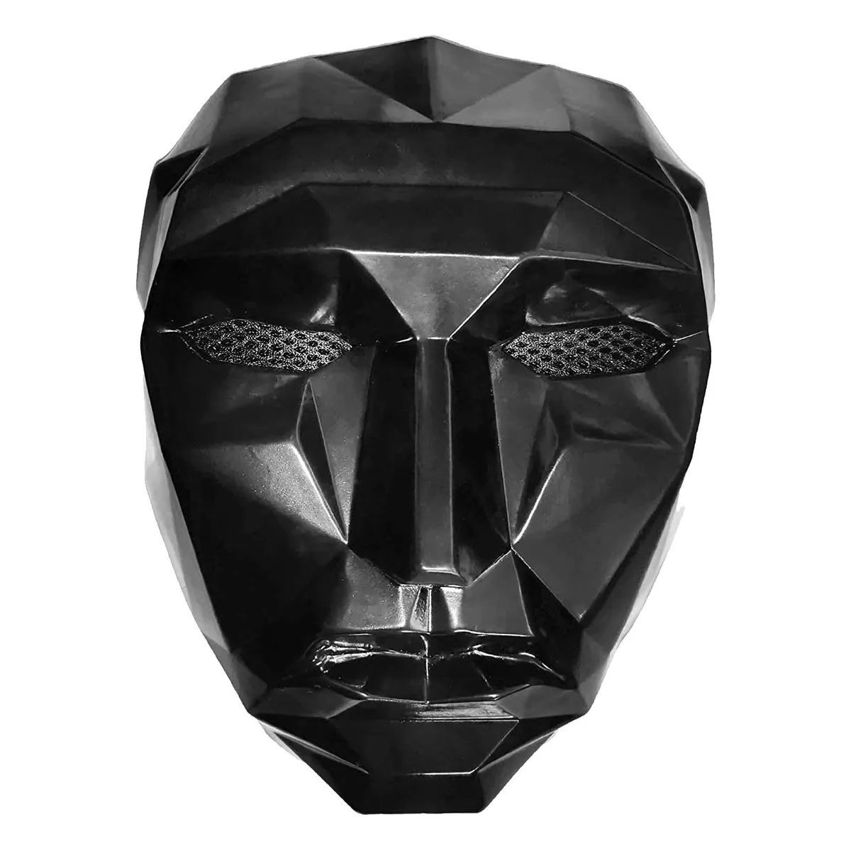 Фото маски из игры в кальмара Полнолицевая маска Игра в кальмара, распорядитель (охранник, ведущий) - купить п