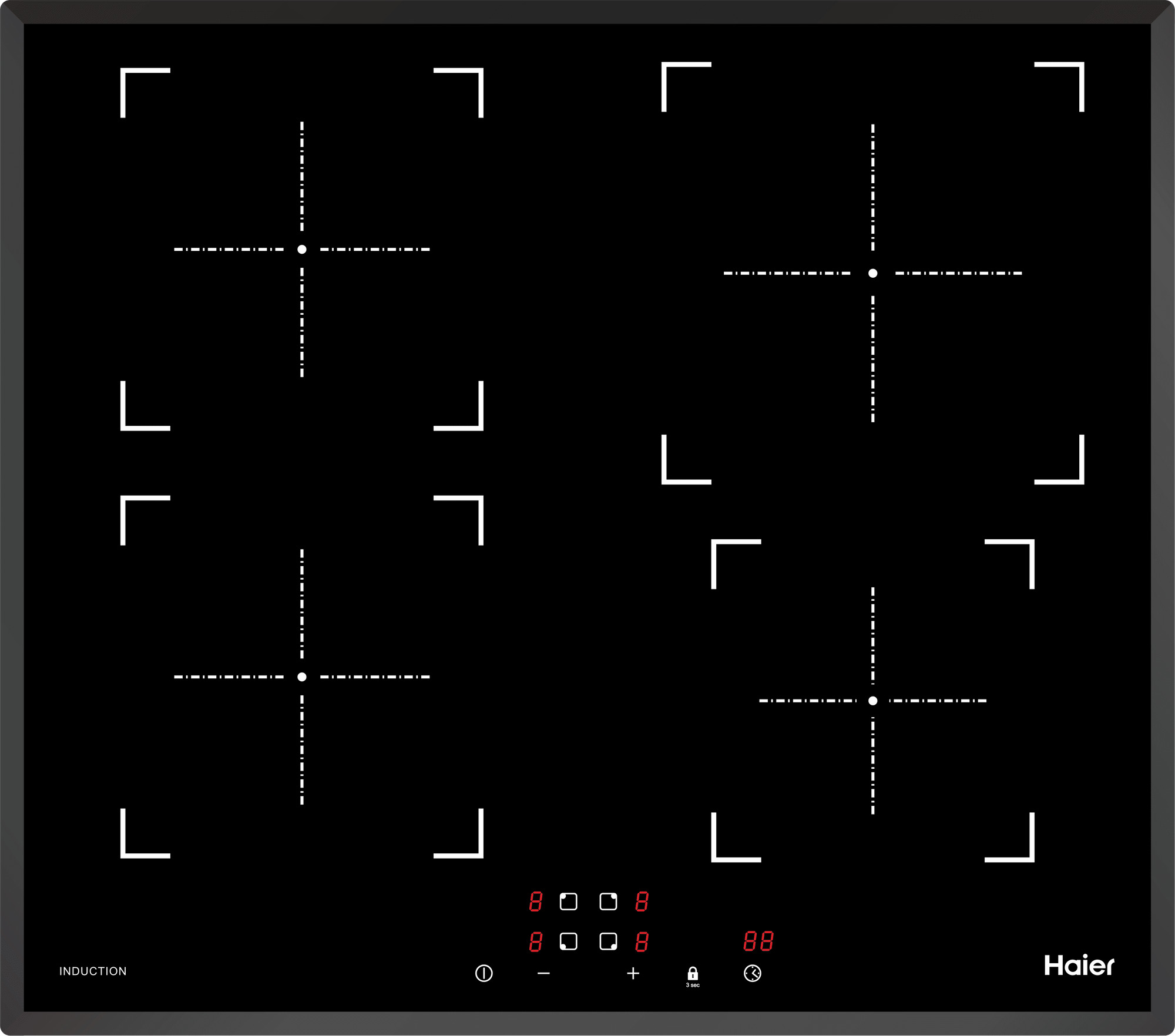 HaierИндукционнаяварочнаяпанельHHY-Y64NVB,черный