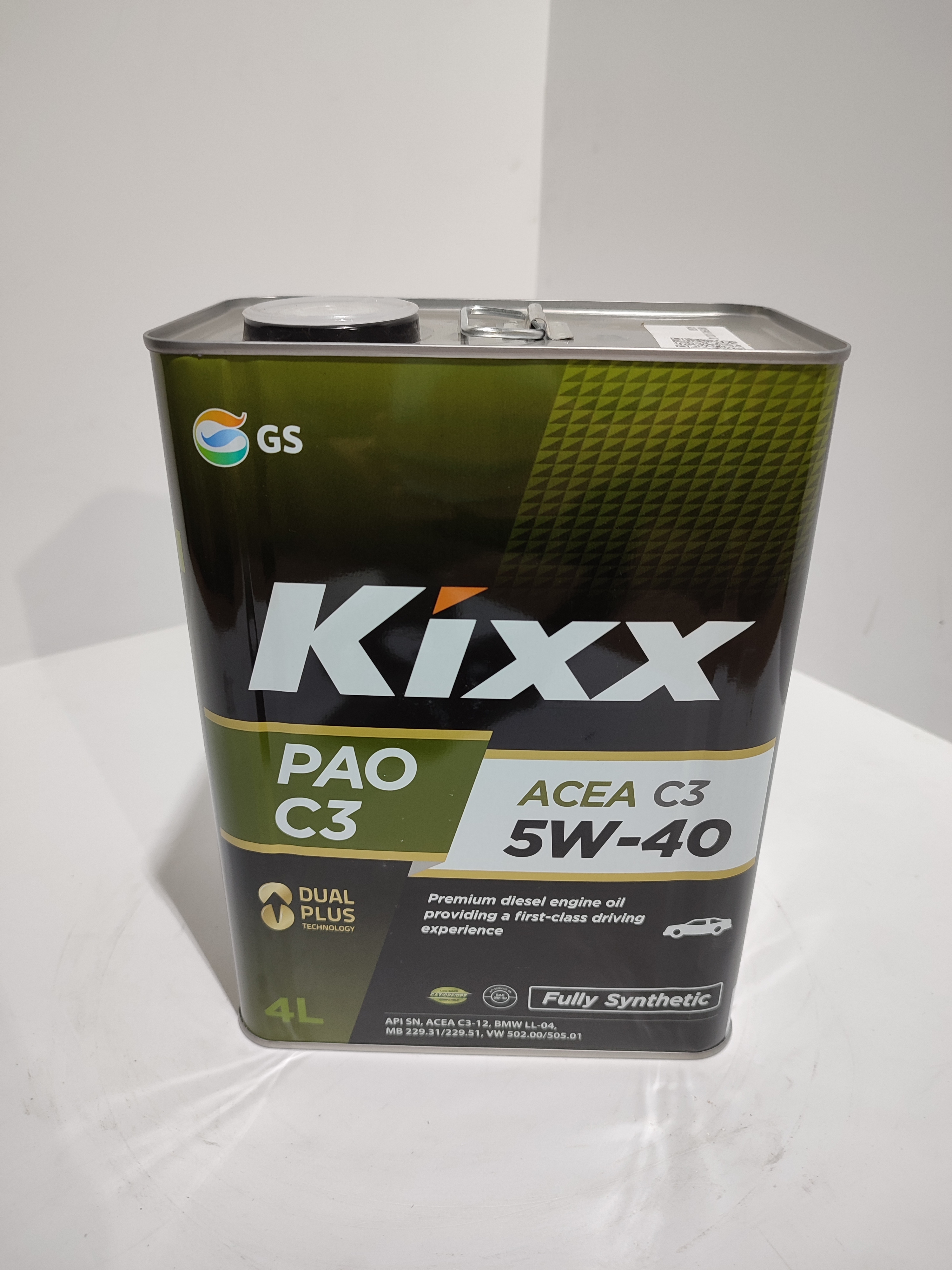 Kixx PAO C3 5W-40 Масло моторное, Синтетическое, 4 л