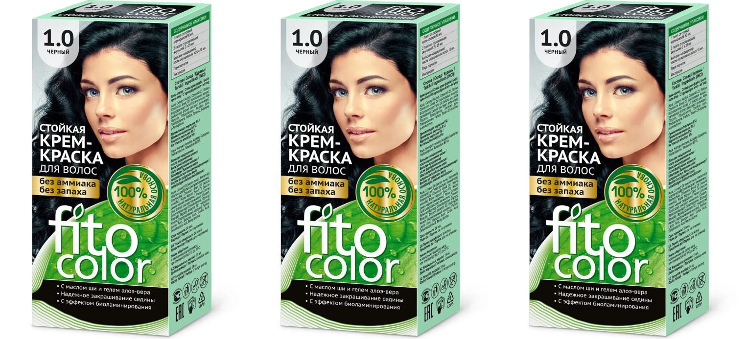 Стойкая крем-краска для волос fitocolor 115 мл тон горький шоколад