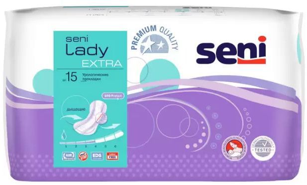 Seni Lady Extra, урологические прокладки, 15 шт.