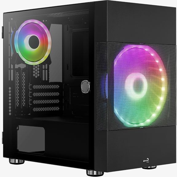 КомпьютерныйкорпусAEROCOOLAtomic-G-BK-v1(Atomic-G-BK-v1)черный-MiniTower,MicroATX,USB2.0,USB3.0