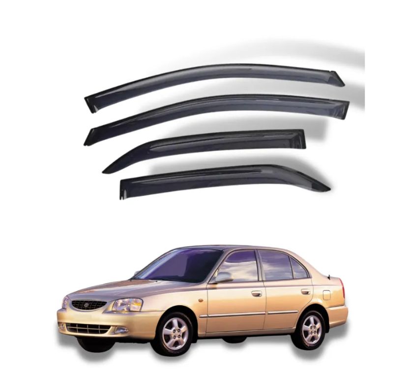 Дефлекторы хендай акцент. Hyundai accent 1995 ветровики. Дефлекторы окон accent тагаз. Дефлекторы на хендай акцент тагаз. Ветровики хендай акцент 2008.