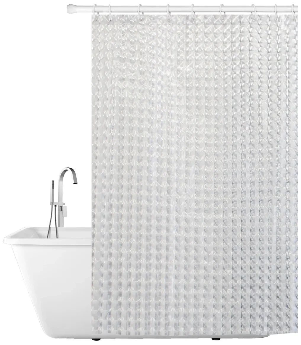 Штора для ванной Tatkraft Chrystal 3d 180x180
