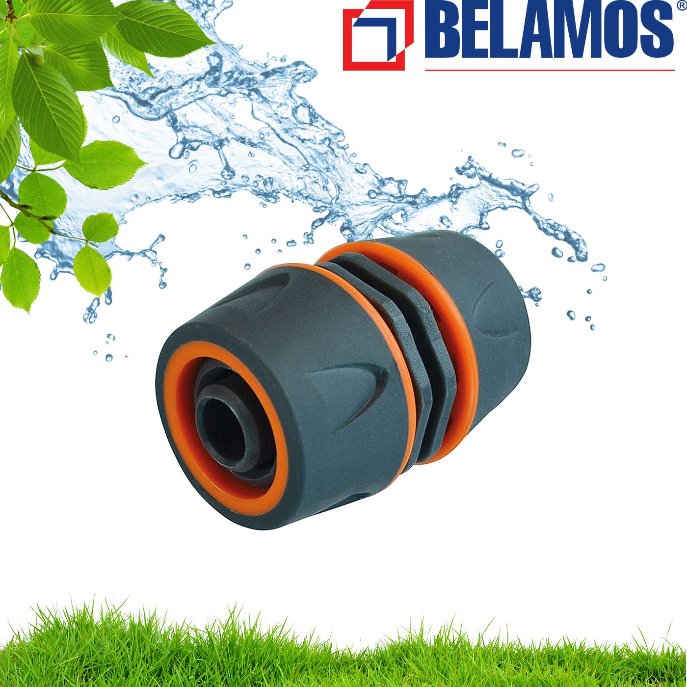 Муфтадляшланга1/2"х3/4"переходная,мягкийпластикBelamos(Беламос)YM5708Е/быстросъемдляшланга