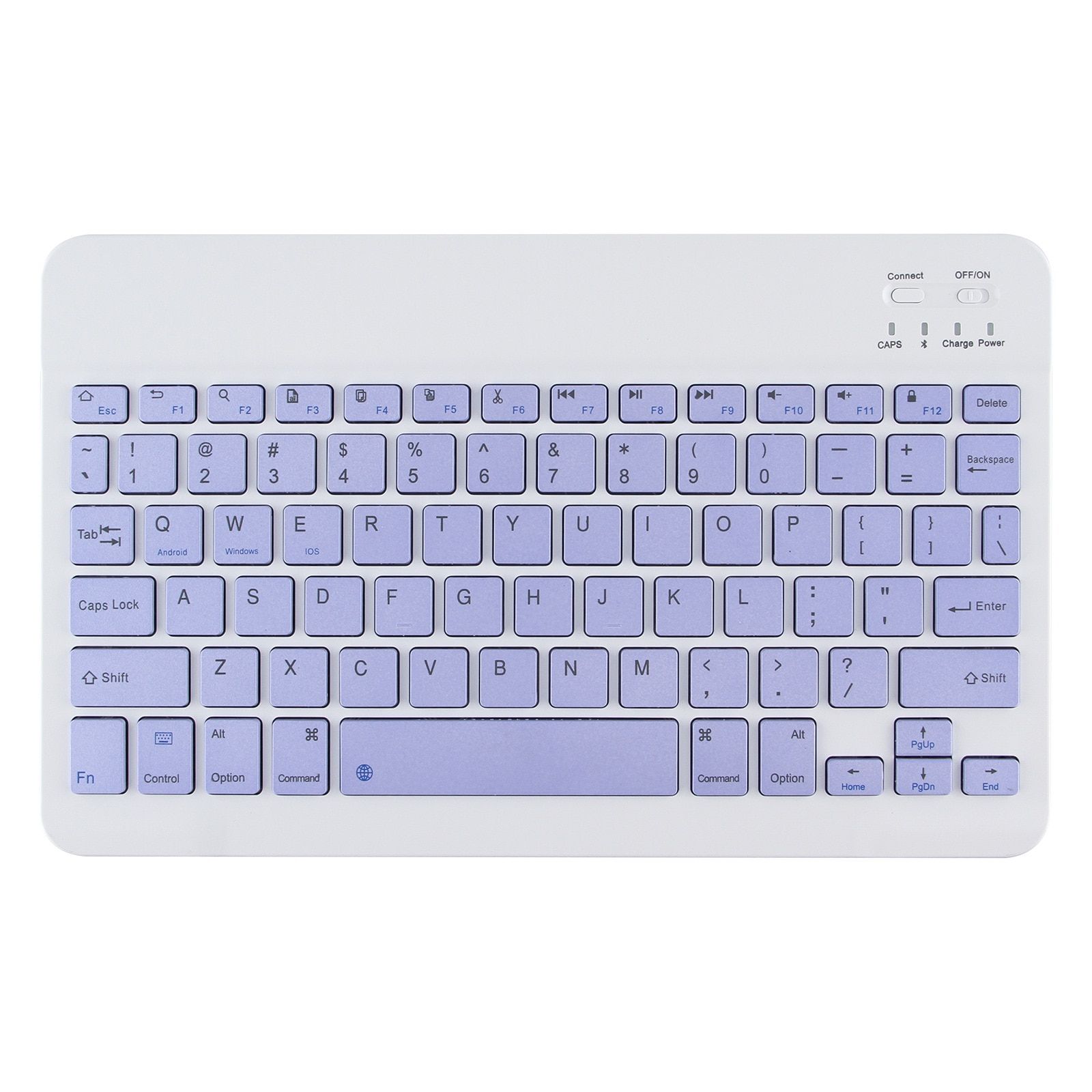 Бело фиолетовая клавиатура