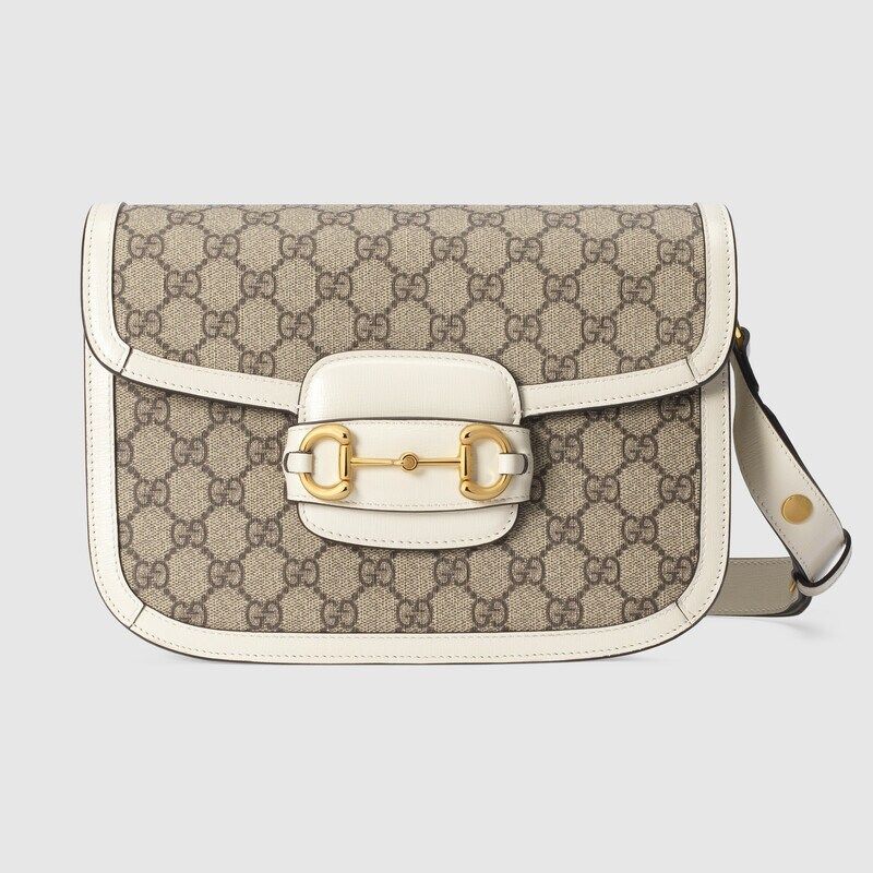 White Handbag Gucci with a Bird