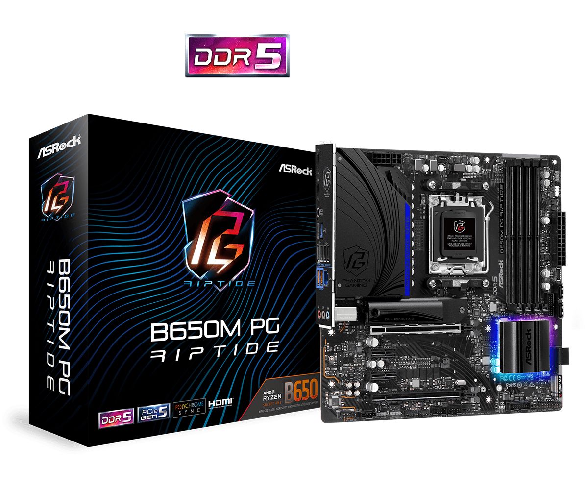 Материнская плата ASRock B650M PG RIPTIDE DDR5