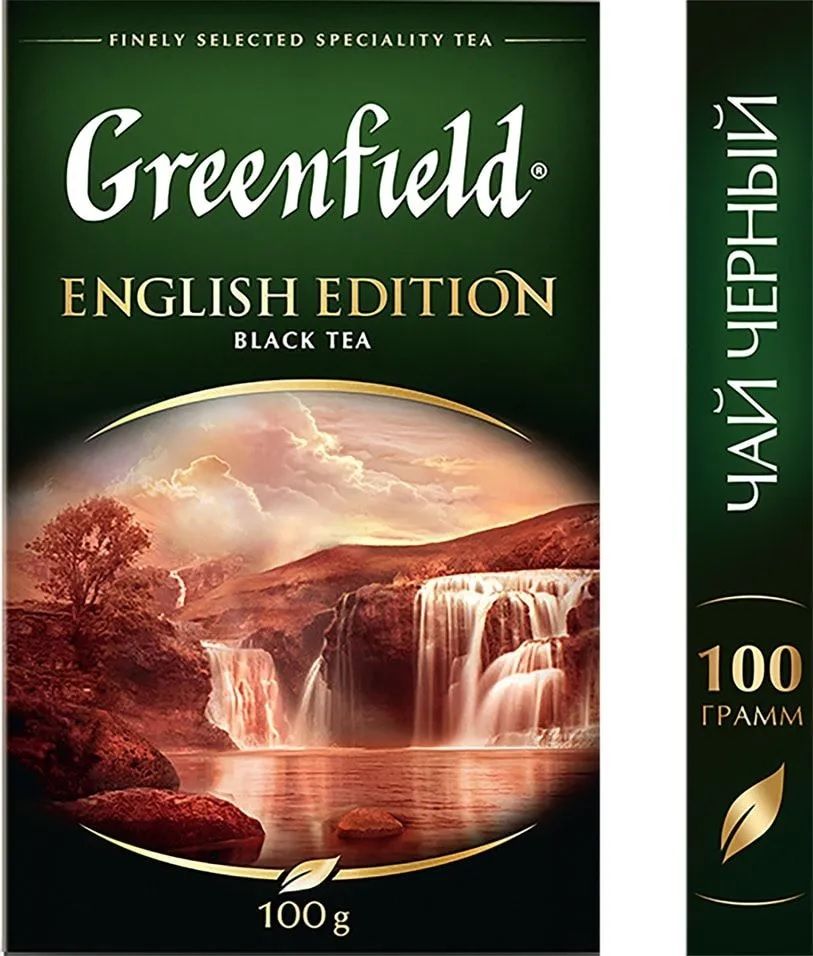 ЧайчерныйлистовойGreenfieldEnglishEdition(ИнглишЭдишн),100г