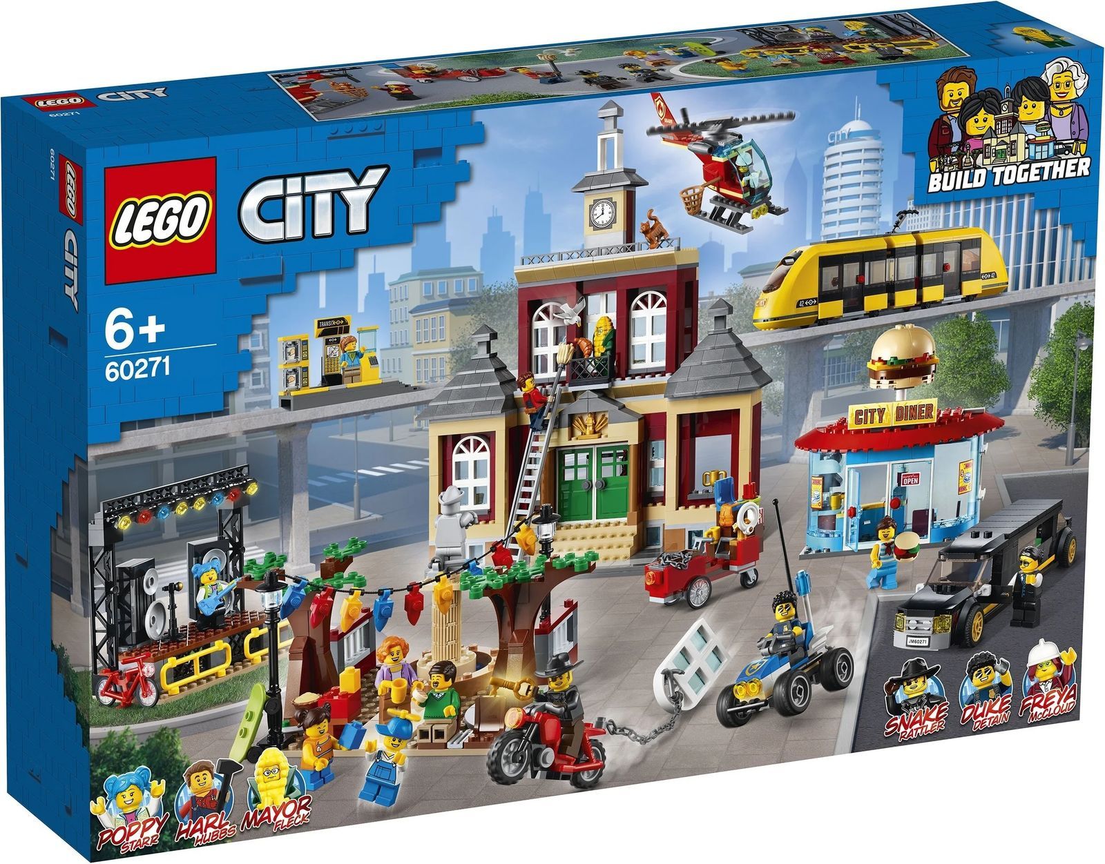 Конструктор LEGO City Городская площадь, 1517 деталей, 6+, 60271