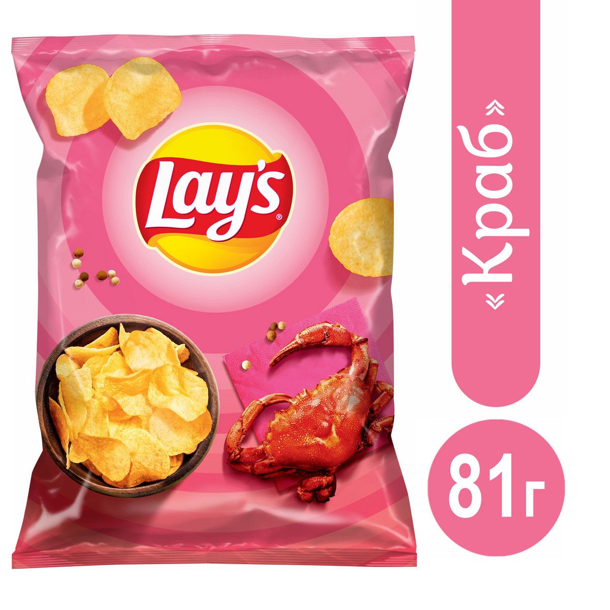Lays краб 90 г