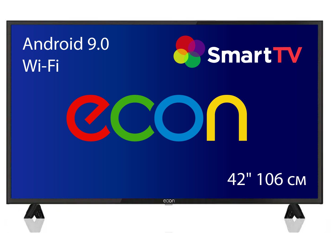 Купить телевизор ECON SMART TV с Wi-Fi, Android 9.0, LED 42