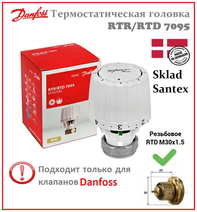 Термостатические головки и комплекты Danfoss (Данфосс) – купить на OZON ...