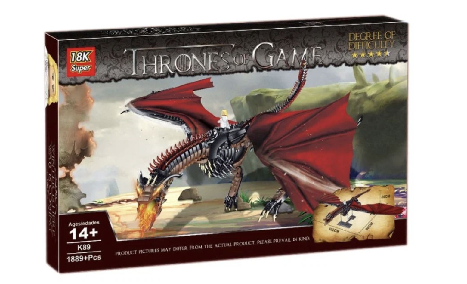 Конструктор Flying Dragon Динозавры Игра престолов 