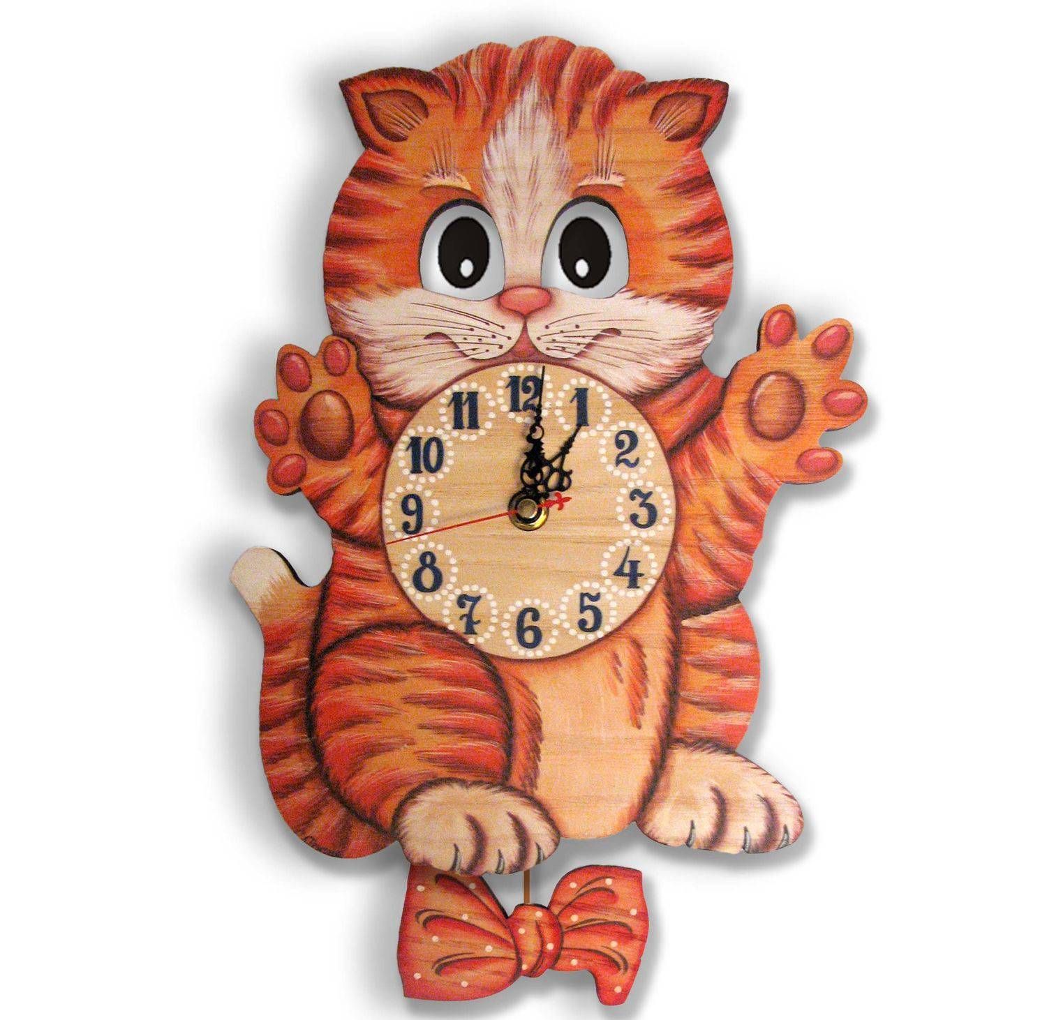 Часы кот
