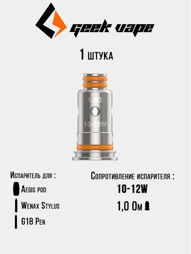 Сопротивление испарителей аегис. Испаритель GEEKVAPE G Coil. АЕГИС б100 испаритель. Aegis pod испаритель. Испаритель на АЕГИС 100.