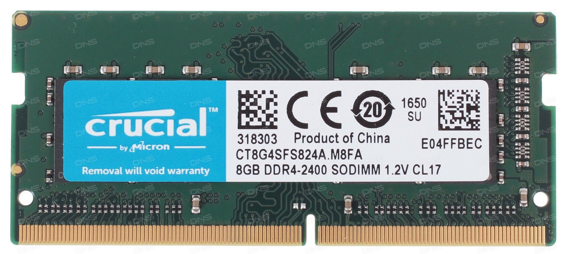 CrucialОперативнаяпамять(CT8G4SFS824A)SODIMMDDR48ГБ1x8ГБ(CT8G4SFS824A)