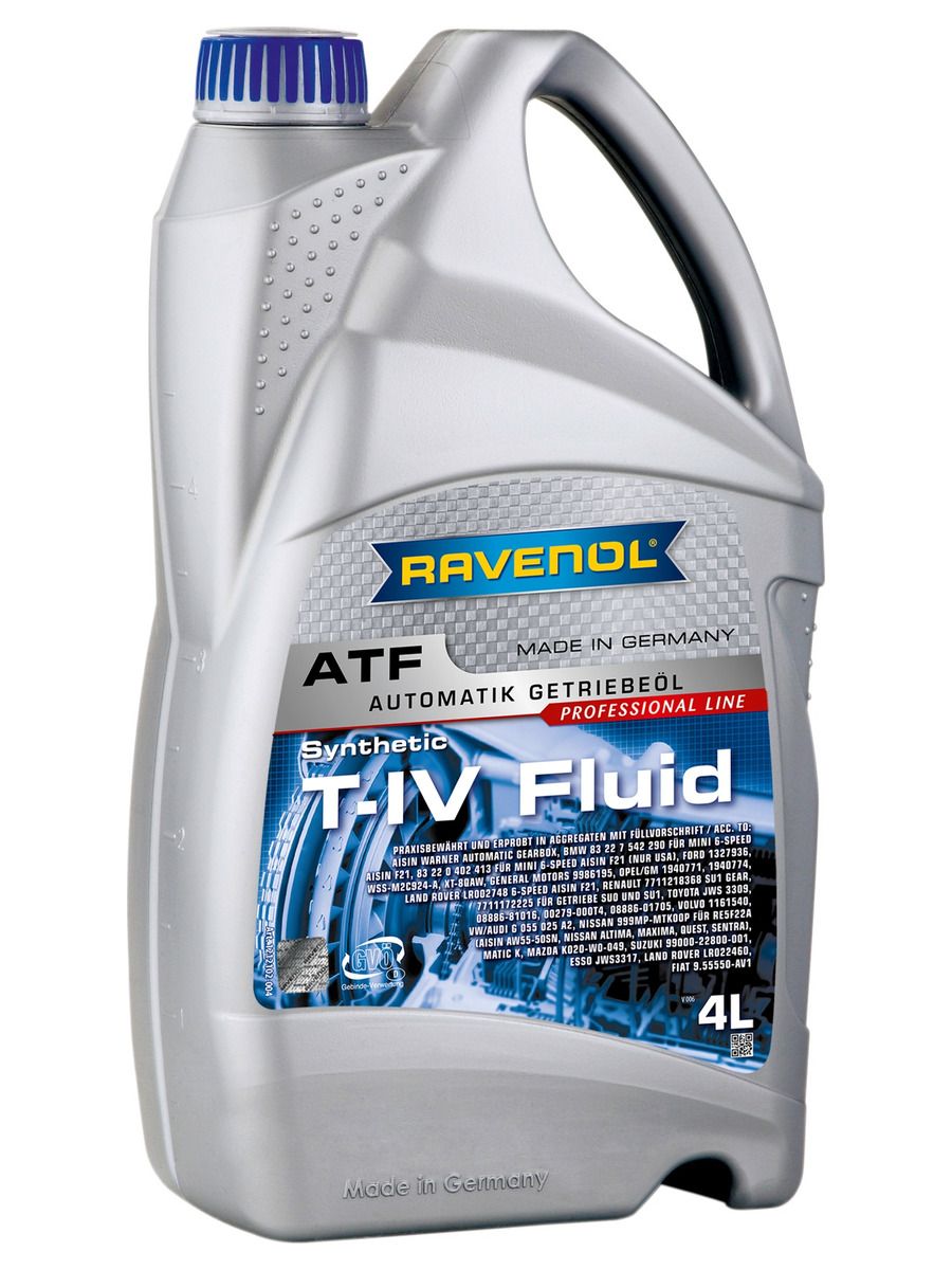 Трансмиссионное масло RAVENOL ATF T-IV Fluid (4л)