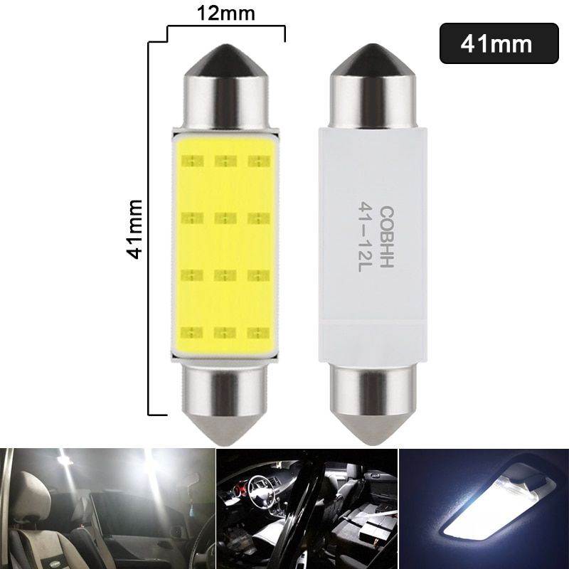 DLEDЛампаавтомобильнаяC5W,C10W,2шт.арт.COBC5W