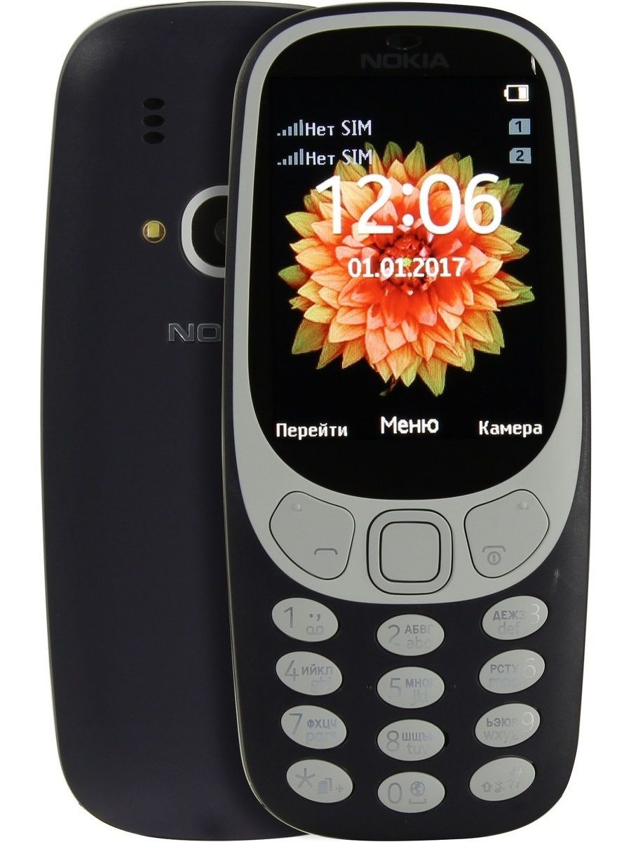 Мобильный телефон Nokia3310, черный - купить по выгодной цене в  интернет-магазине OZON (883211198)