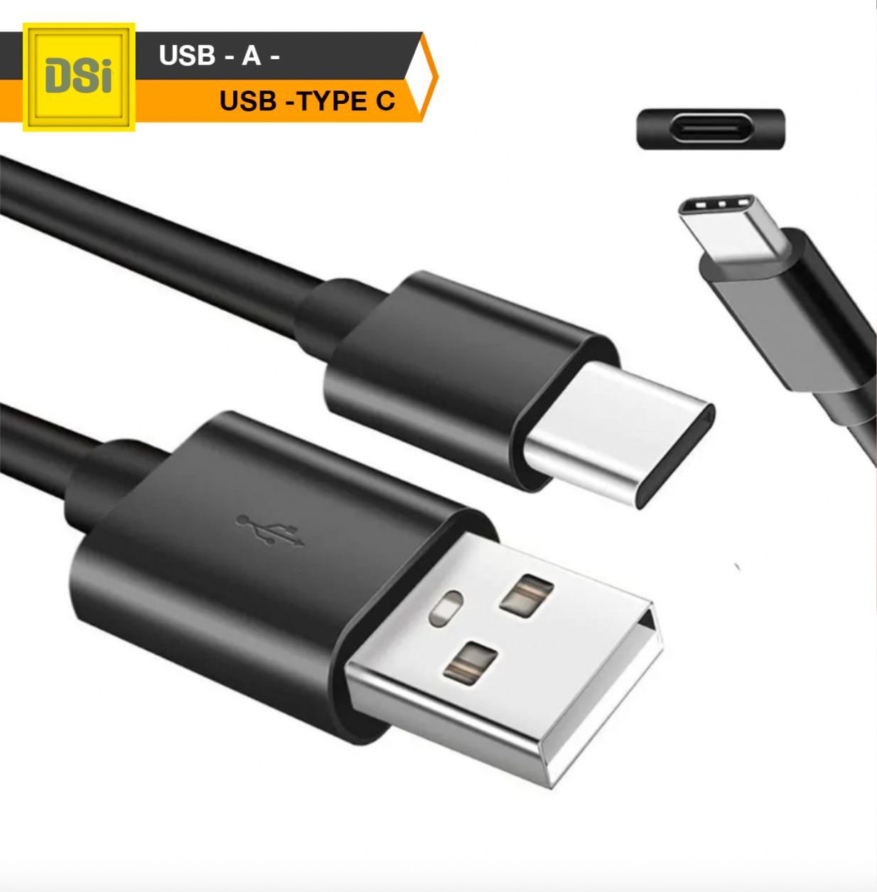 DSIAccessoriesКабельдлямобильныхустройствUSB2.0Type-B/USBType-C,1м,черный