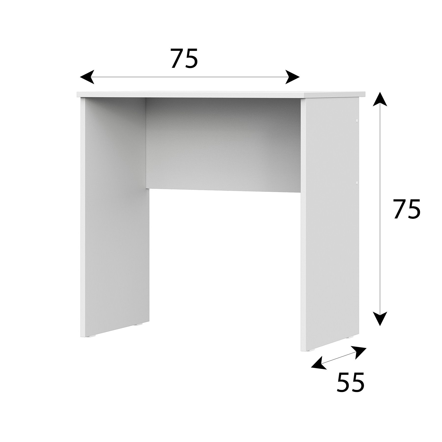 Письменный стол домус сп014 белый металл белый