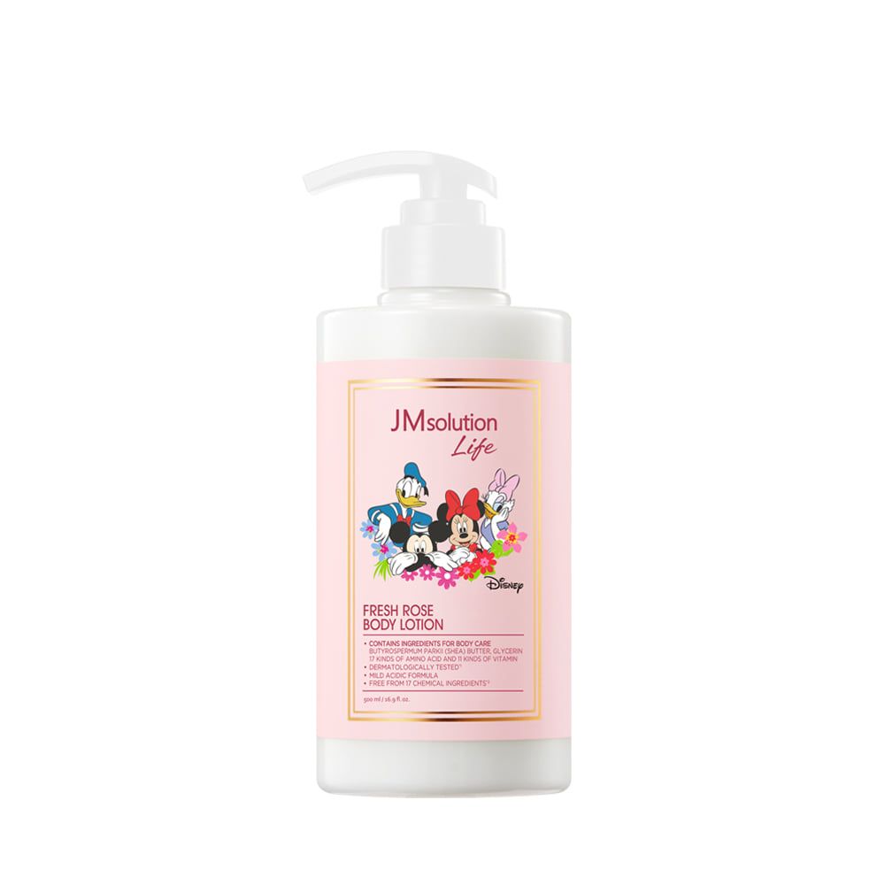 JMSolution Лосьон для тела с экстрактом розы LIFE DISNEY FRESH ROSE BODY LOTION, 500 мл.