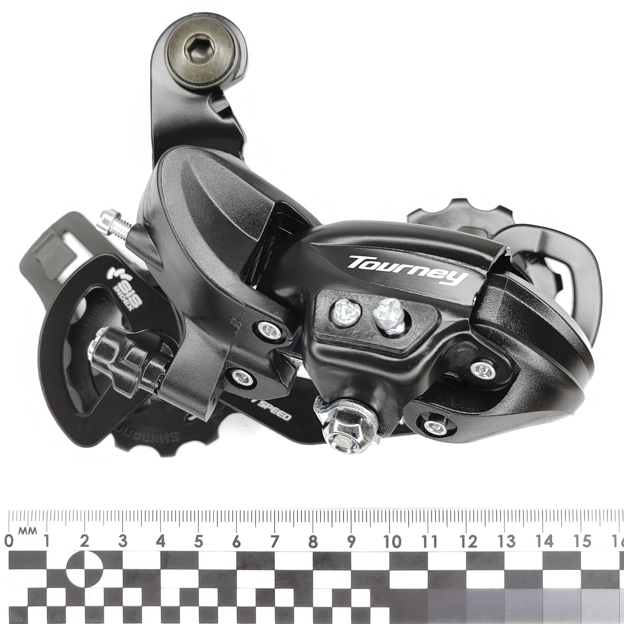 Shimano Переключатель задний для велосипеда RD-TY300, серия Tourney, 6-7 скоростей, крепление на петух (болт), черный — Товары для велоспорта
