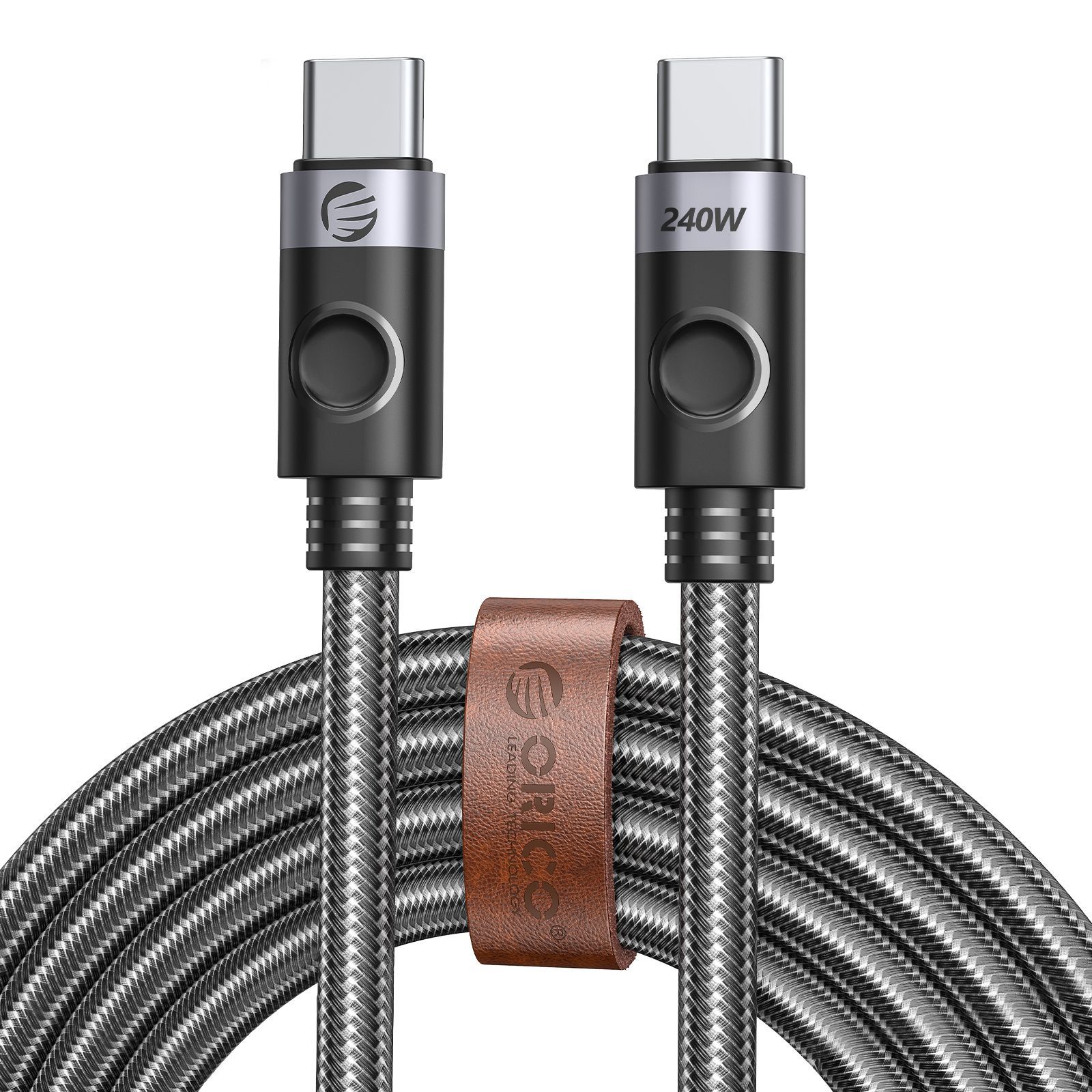 ORICO Кабель питания USB Type-C/USB Type-C, 0.5 м, черный