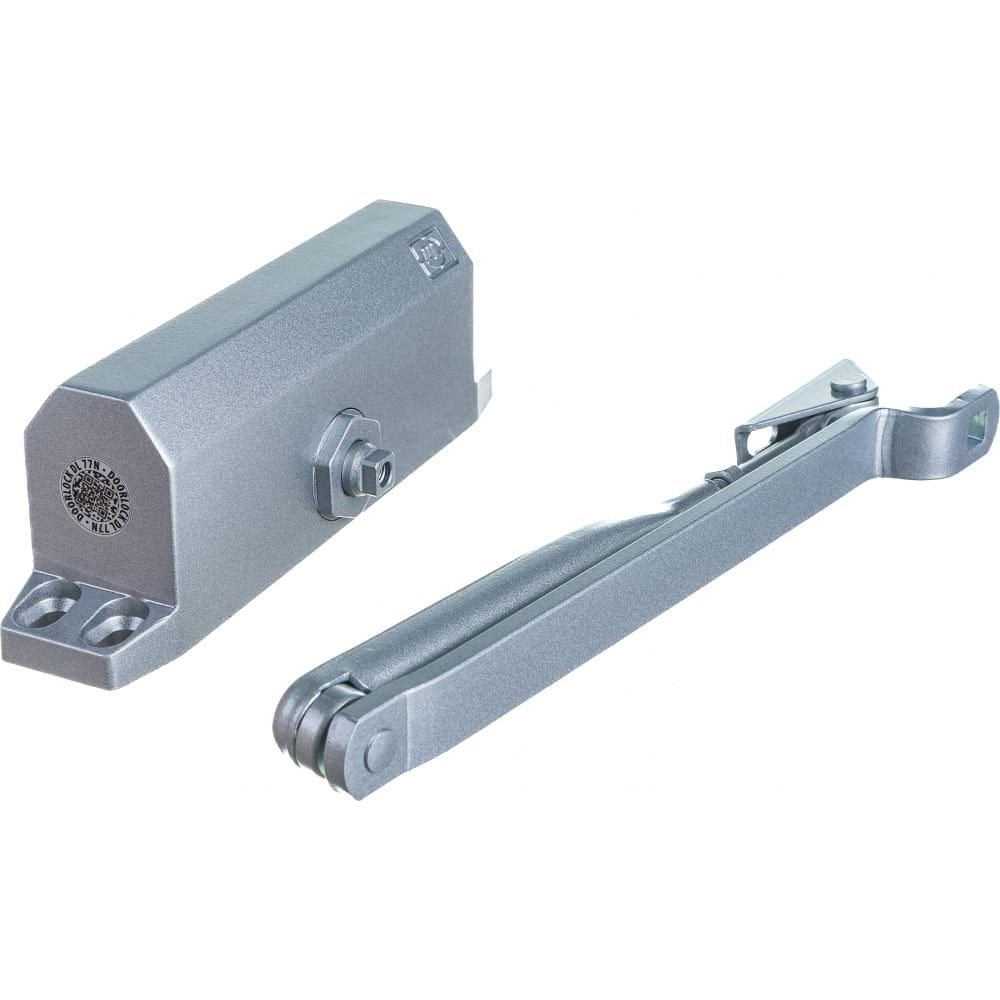 Доводчик DOORLOCK DL77N size 4/5 серебристый, крепежные размеры 162-168мм х 19мм 75540