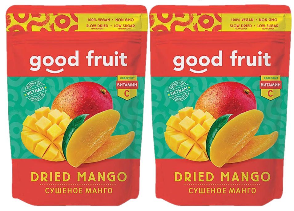 GOODFRUIT,мангосушеное2штпо100гр