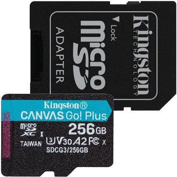 Карта памяти microsdxc kingston canvas go plus 128 гб sdcg3 128gb