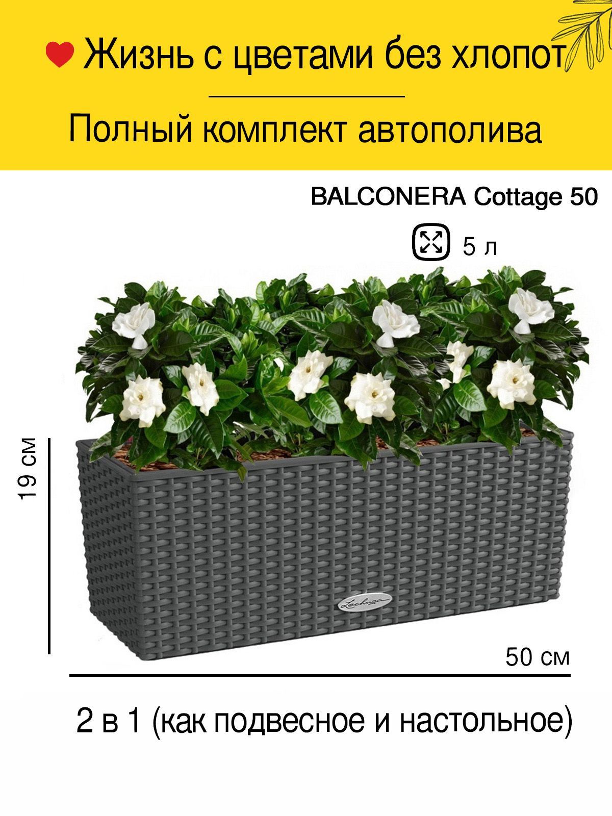 Кашпо Lechuza Balconera