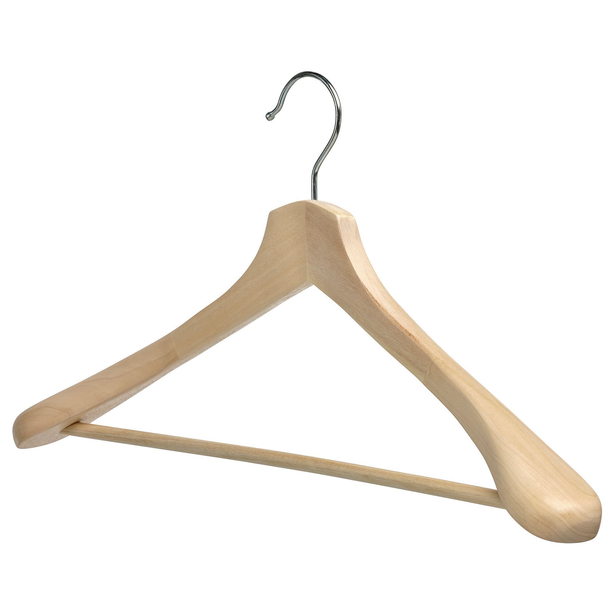 набор деревянных вешалок для одежды