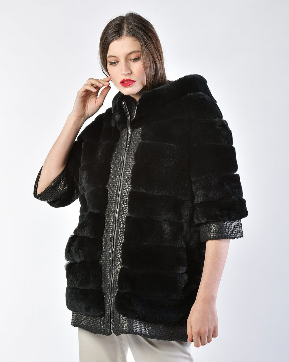 Норка на трикотаже. Основа шубы. Норка на трикотажной основе. Пальто из норки на трикотажной основе. Норковый полушубок мелита.