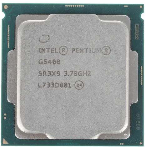 Процессор Intel Pentium G5400 сокет 1151v2, 3,7 ГГц, 58 Вт, 2 ядра, UHD Graphics 610, OEM