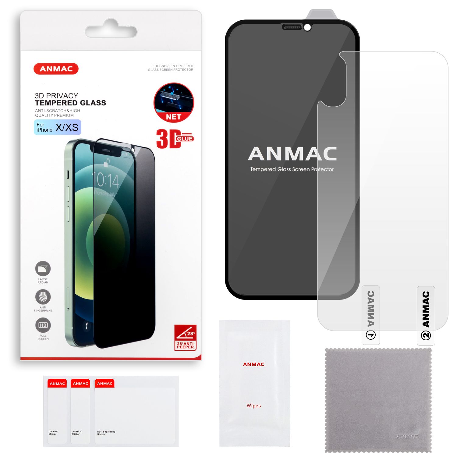 Iphone 11 pro пленка. ANMAC защитные стекла. ANMAC 6d Tempered Glass Screen Protector 10pcs. Пленка на XR. Пленки ANMAC.