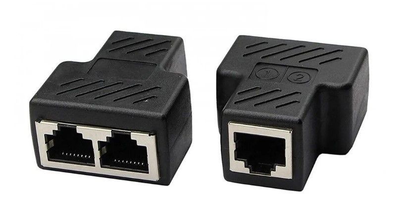 Сетевойразветвительдляинтернет-кабеляRJ45на2RJ458P8CFTP5eLAN-5штук